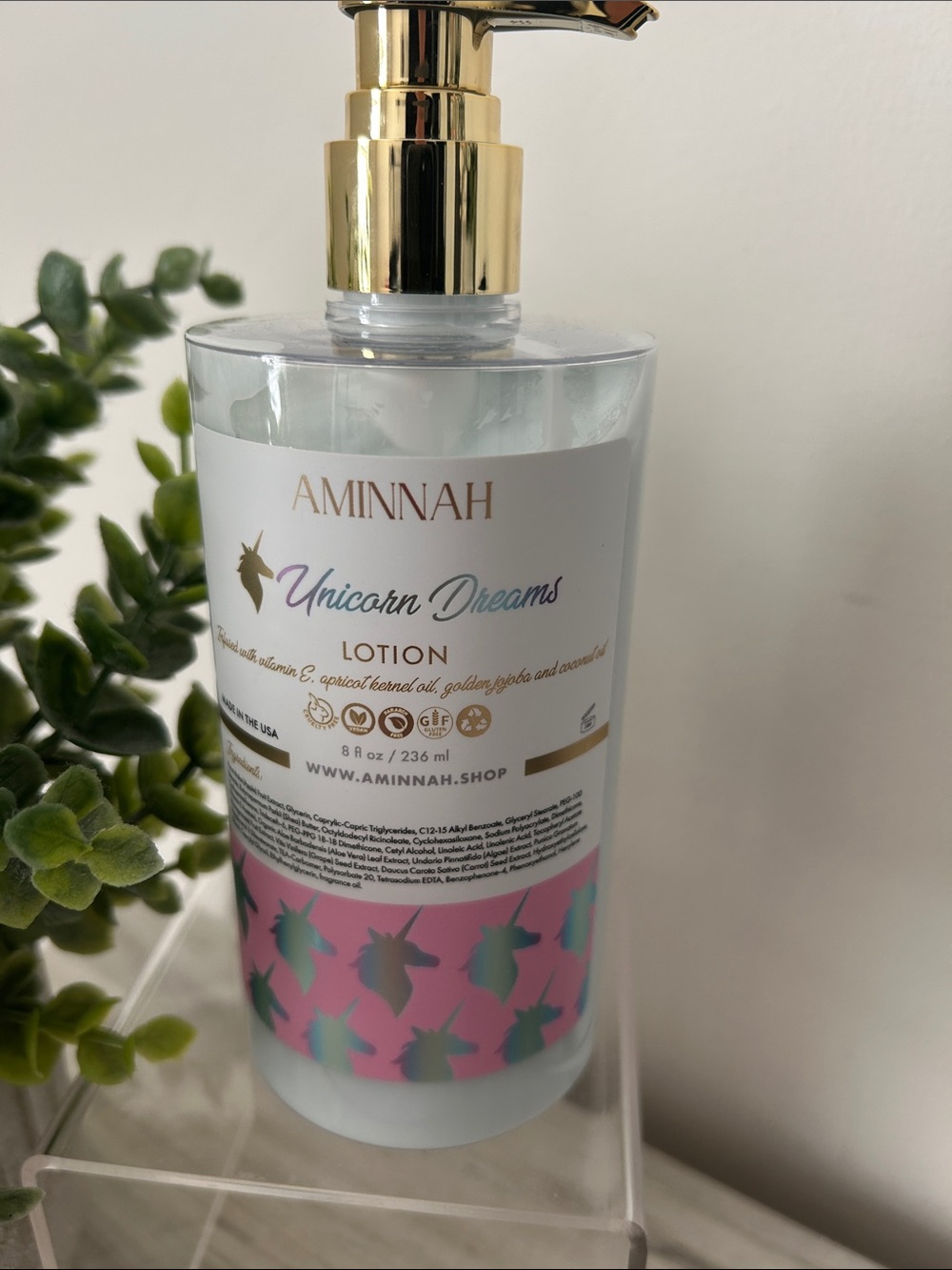 Aminnah Unicorn Dreams Moisturizing Lotion — Pink NWT - Picture 2 of 5